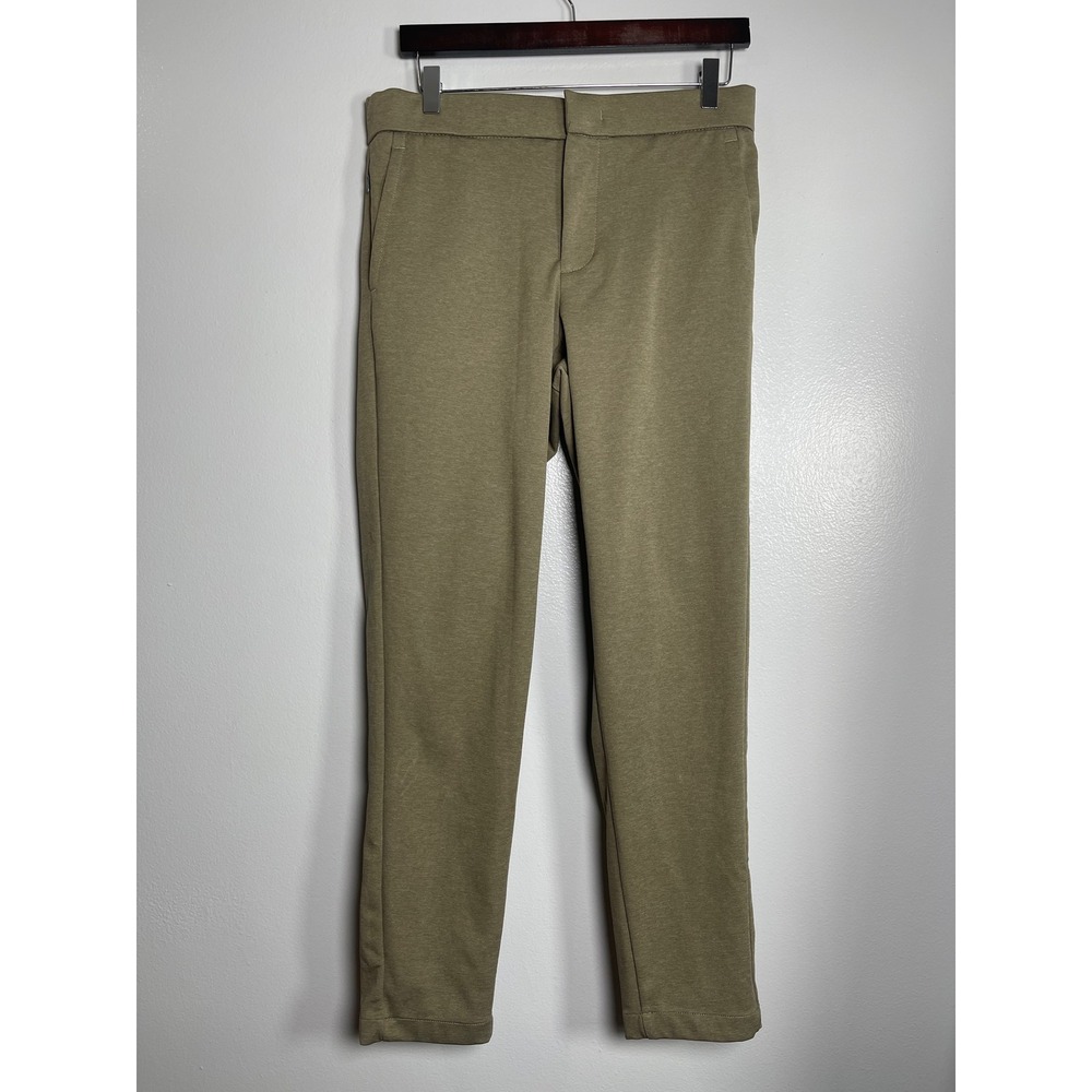 BONOBOS Off Duty Knit Pants Medium Reg Green Khaki Casual Comfort Work BPT10761N